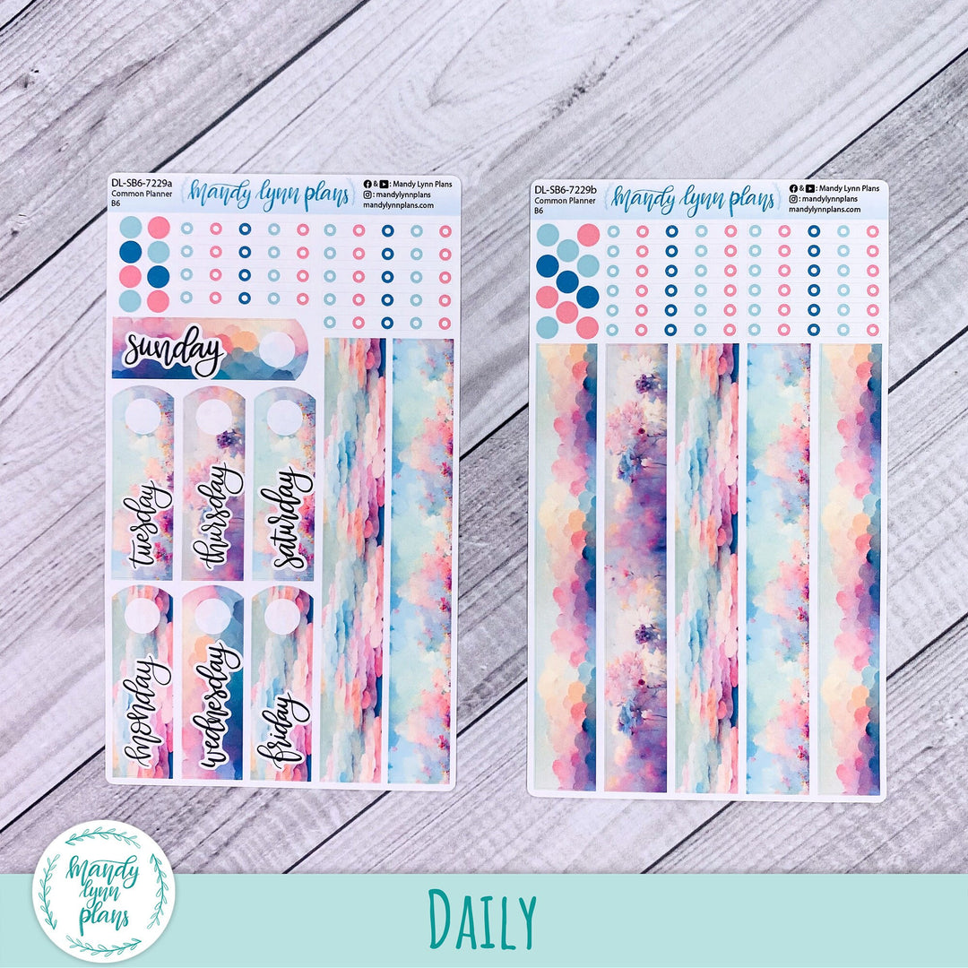 B6 Common Planner Daily Kit || Abstract Sky || DL-SB6-7229