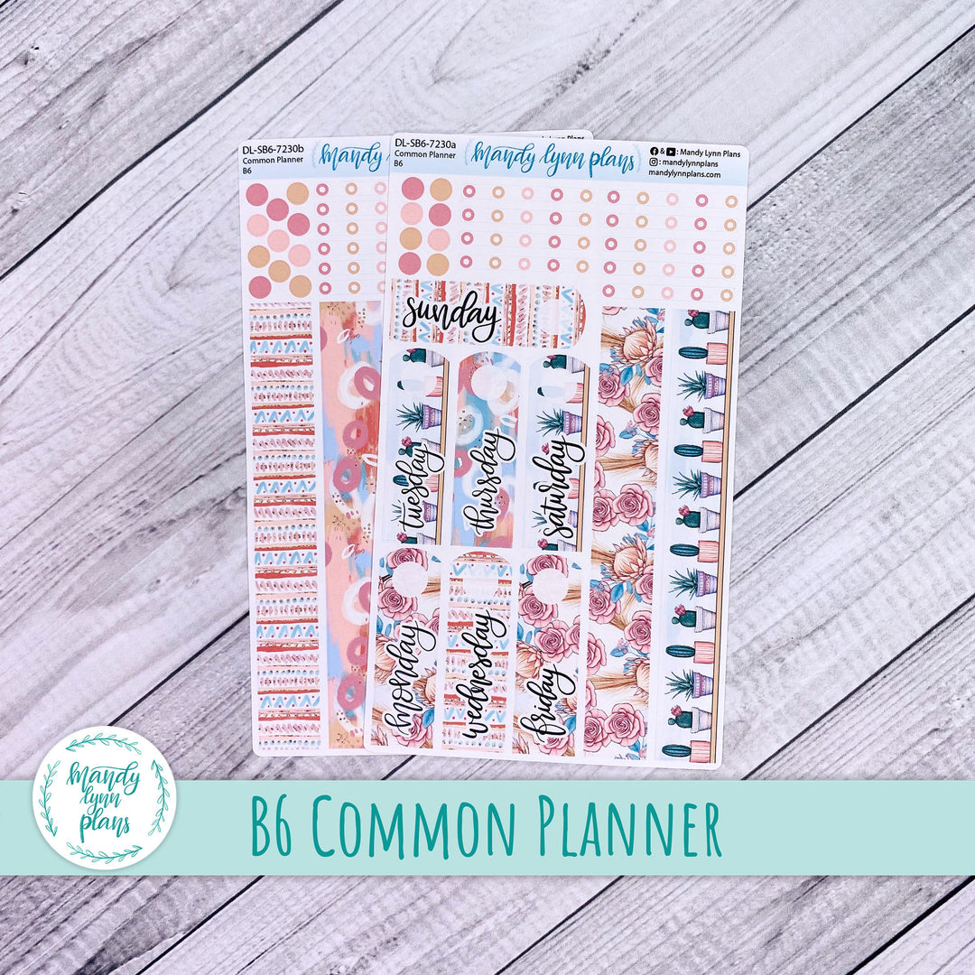 B6 Common Planner Daily Kit || Desert Cactus || DL-SB6-7230